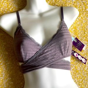 Saki Silver crossover bralette